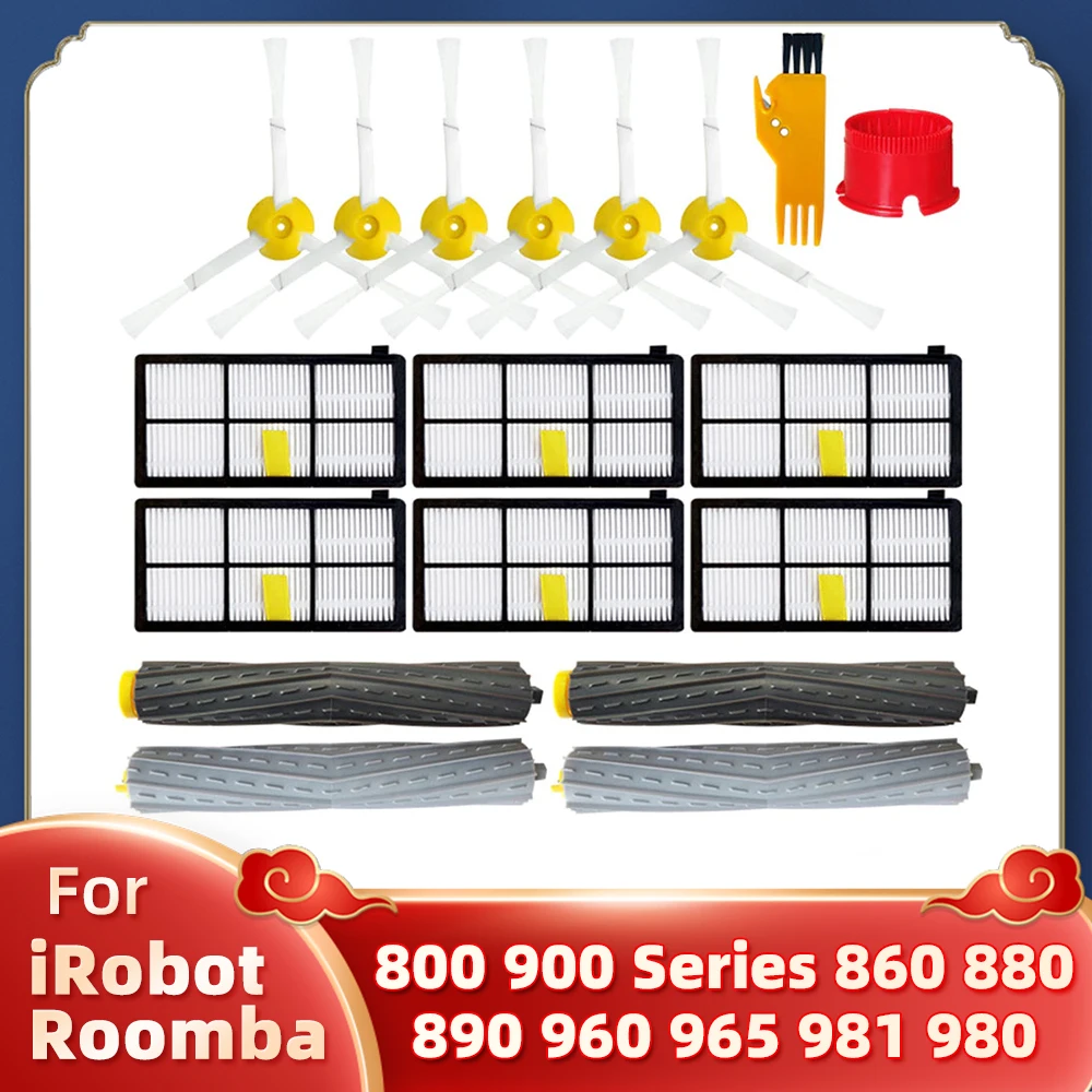 Per Irobot Roomba 800 900 Serie 860 880 890 960 965 981 Aspirapolvere Robotico Filtro Hepa Accessori Per Spazzole Laterali Principali
