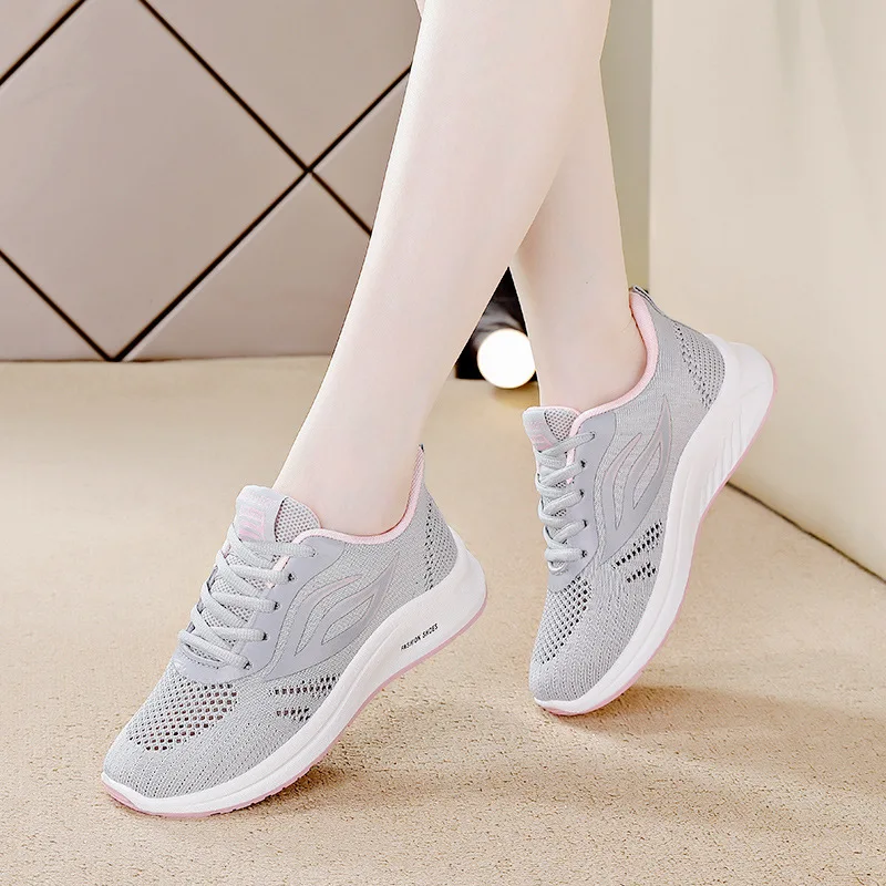 Alta Qualità Basic 2023 Mesh Tweed Cloth Two Color Splice Bow Round Ballet Shoe Fashion Flats Women Style Zapatos De Mujeres