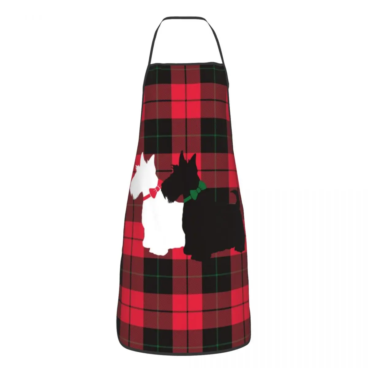 Vogue Tartan Scottie Dog Grembiuli Divertenti Scottish Terrier Adulto Unisex Cucina Chef Bavaglino Tablier Cucina Cottura Pittura Da Forno