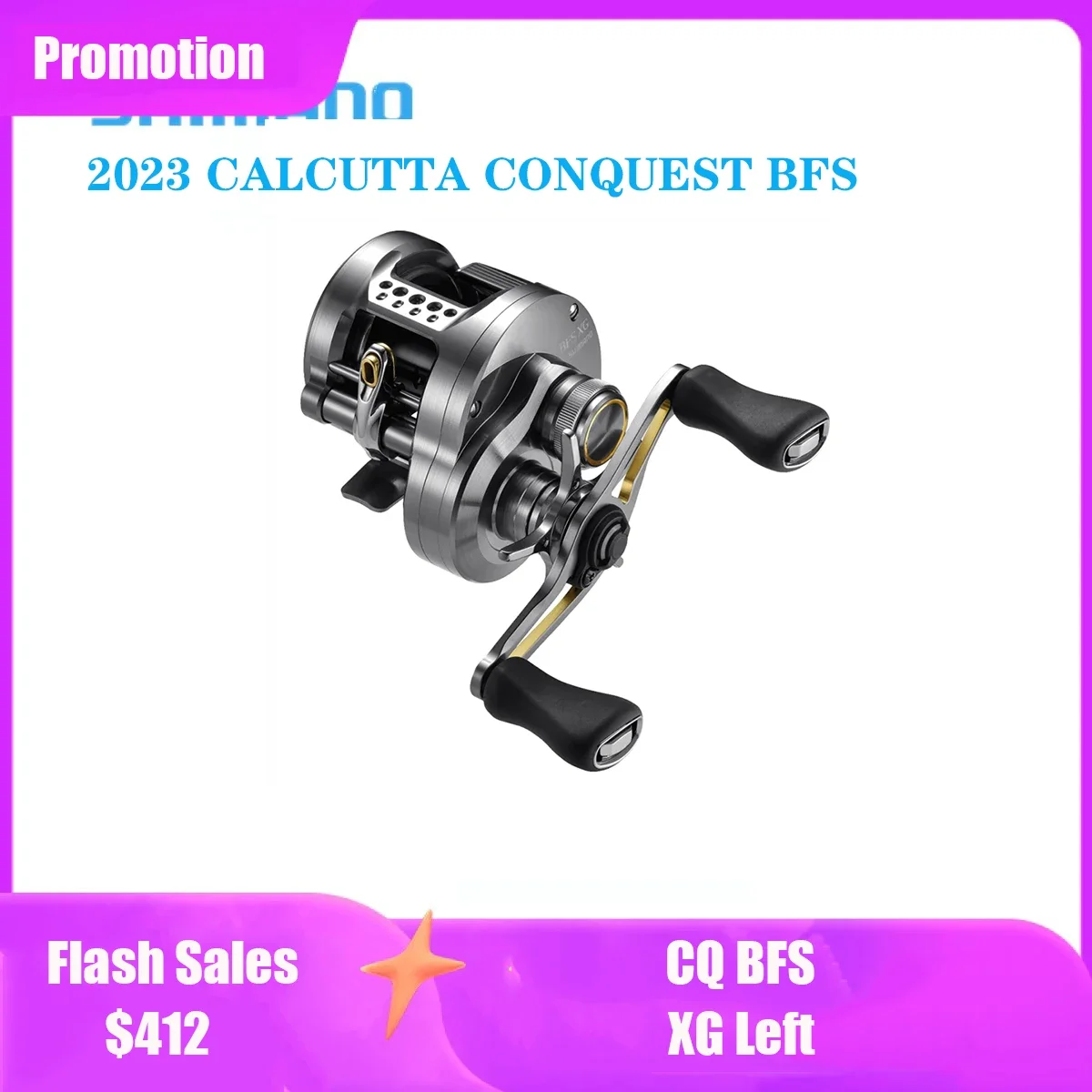 2023 Nuovo Originale Shimano Calcutta Conquest Bfs Drum Wheel Xg Sinistra Sistema Frenante Ftb Micro Mulinello Da Pesca Dedicato