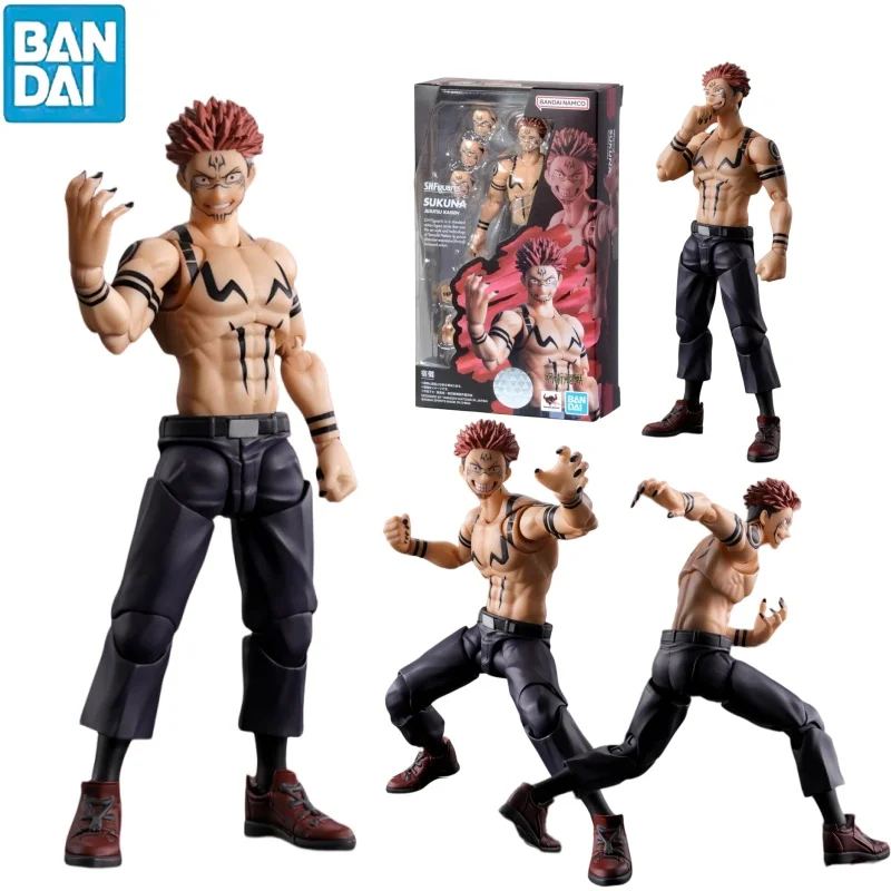 Bandai Original Shf S.H.Figuarts Shf Jujutsu Kaisen Ryomen Sukuna Anime Model Ornament Collection Action Figure In Stock