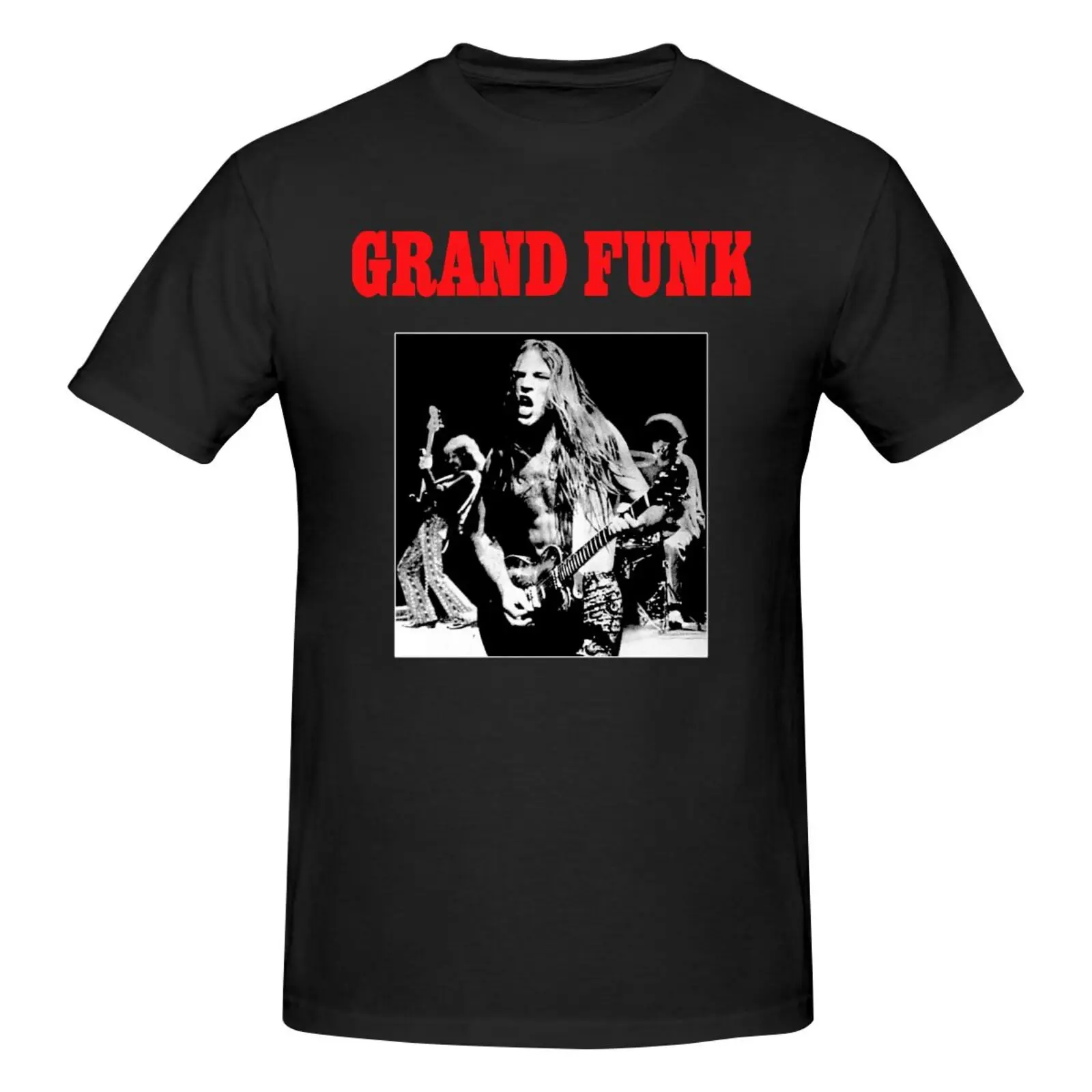 Rare Grand Funk Railway Gift For Fans Camicia Unisex Full Size Nera Fn832