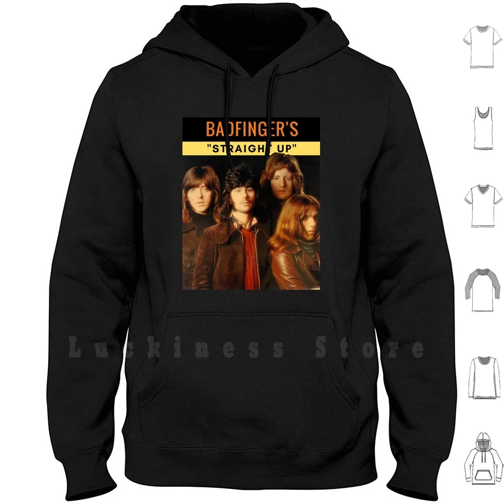 Felpe Con Cappuccio Blu Bambino Manica Lunga Badfinger Electric Rock Band Light Funk Archery John Grand Fogerty Railway