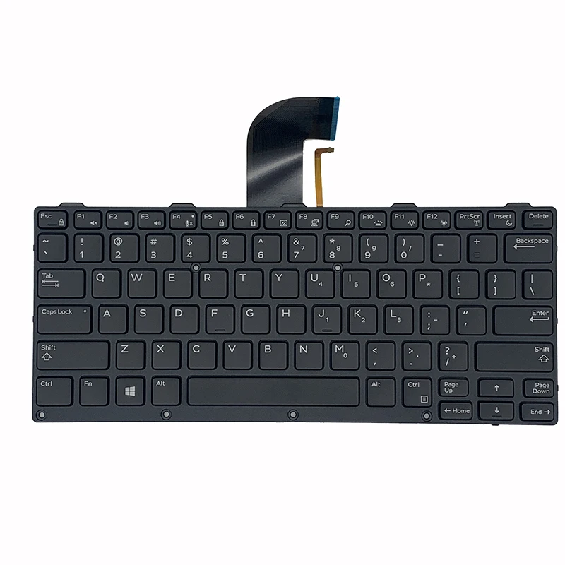 Nuova Tastiera Per Laptop Inglese Per Dell Latitude 14 Rugged E7404 E5404 092 Hf3 Retroilluminato Us Black