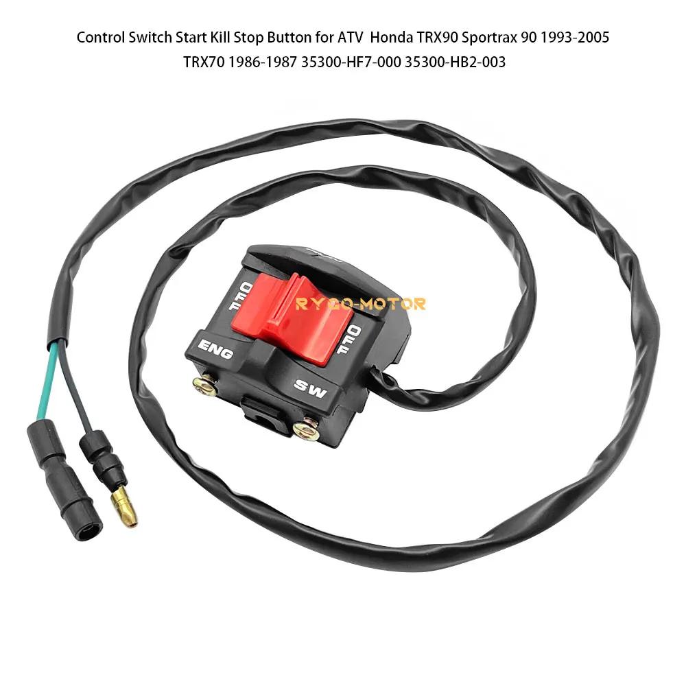 Interruttore Di Controllo Start Kill Stop Button Per Atv Honda Trx90 Sportrax 90 1993-2005 Trx70 1986-1987 Muslimah