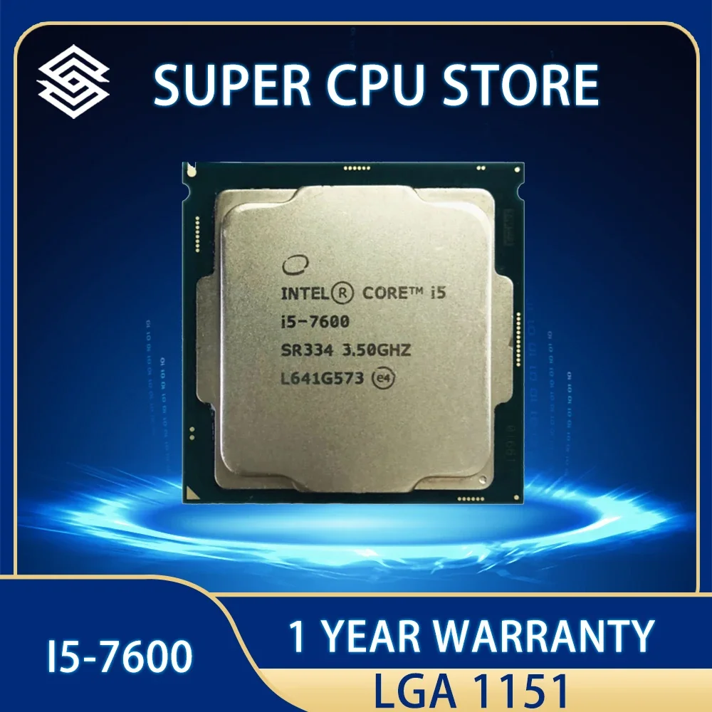 Processore Cpu Intel Core I5-7600 I5 7600 6M 65W 3.5 Ghz Quad-Core Quad-Thread Lga 1151