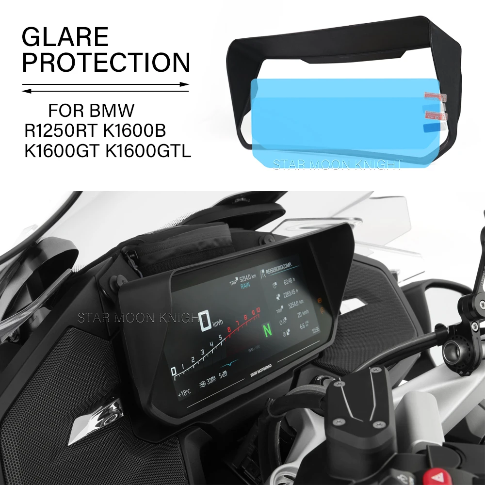 Per Bmw K 1600 B K 1600 Gt K 1600 Gtl Ce 04 2022 - R1250Rt 2021-Moto Abs Plastica Strumento Cappello Parasole Antiriflesso
