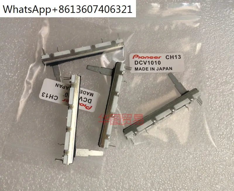 5 Pz 60Mm Per Pioneer Djm 350 600 700 800 Push Fader Potenziometro A Scorrimento Dritto Mixer Dj B10Kx2