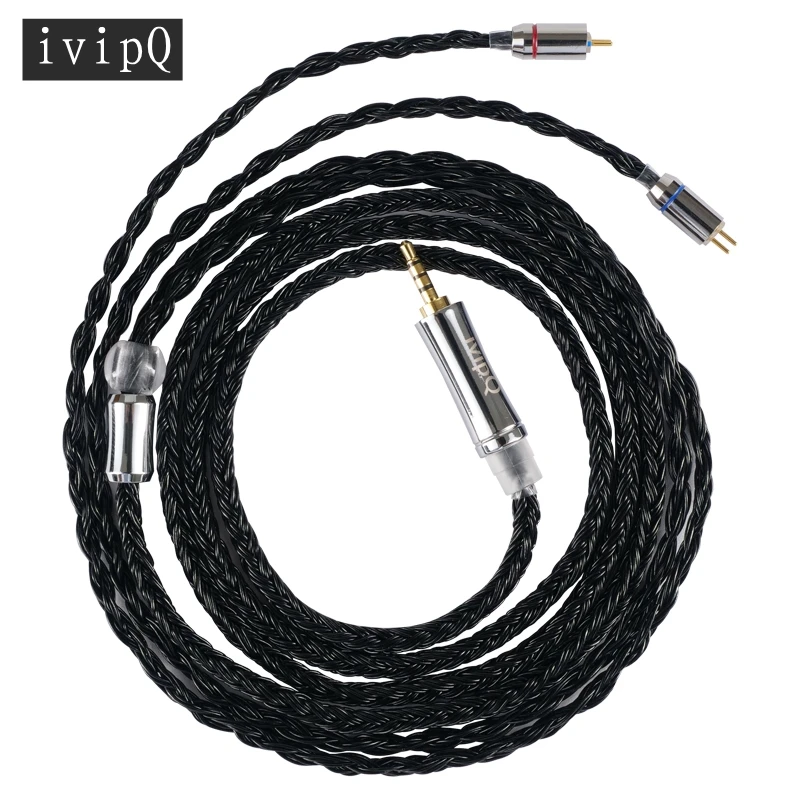 Cavo Per Auricolari In Rame Argentato 24 Core Ivipq 2.5/3.5/4.4Mm Spina Per Cuffie Per St10/M1 Pro Senfer Dt6/Zs10/Zs5/Edx Cca C04