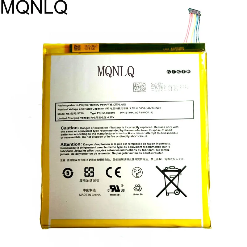 Batteria 3800Mah 58-000119 St10 St10A Per Amazon Muslimfor Kindle Fire Hd 10 Per Kindle Fire Hd 10.1 Sr87Cv, Sr87Mc