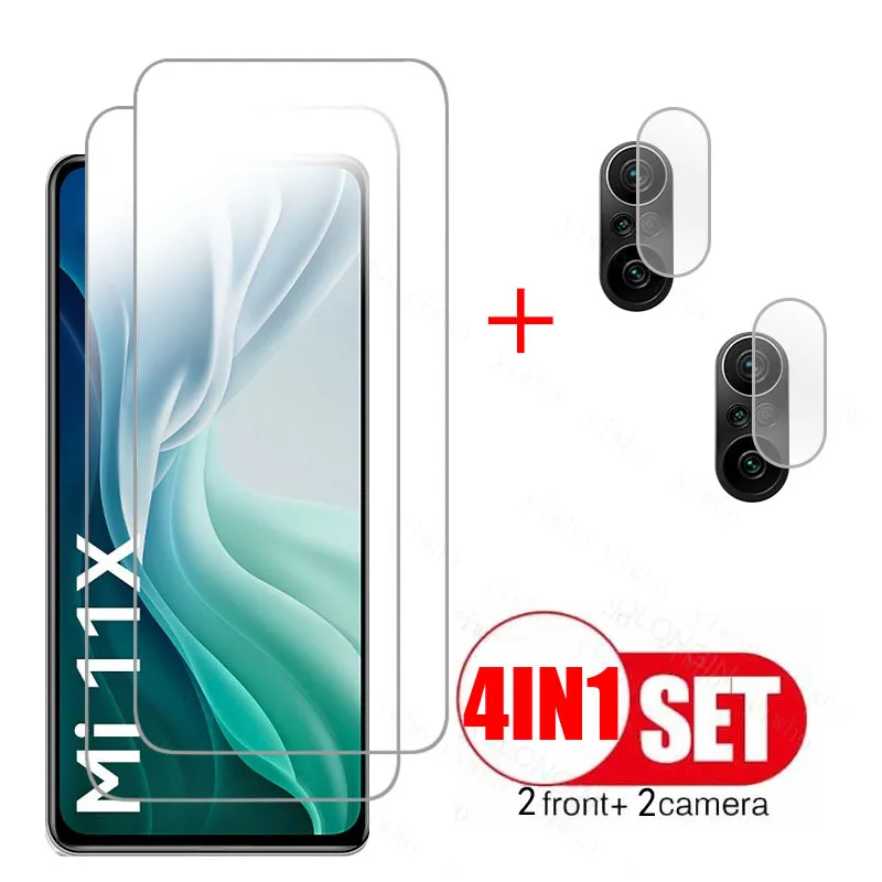 4 In 1 Per Xiaomi Mi 11X Vetro Per Xiaomi Mi 11I Mi 11X Mi 11X Pro Schermo In Vetro Schermo Per Fotocamera Vetro Per Obiettivo Xiaomi Mi 11 Lite