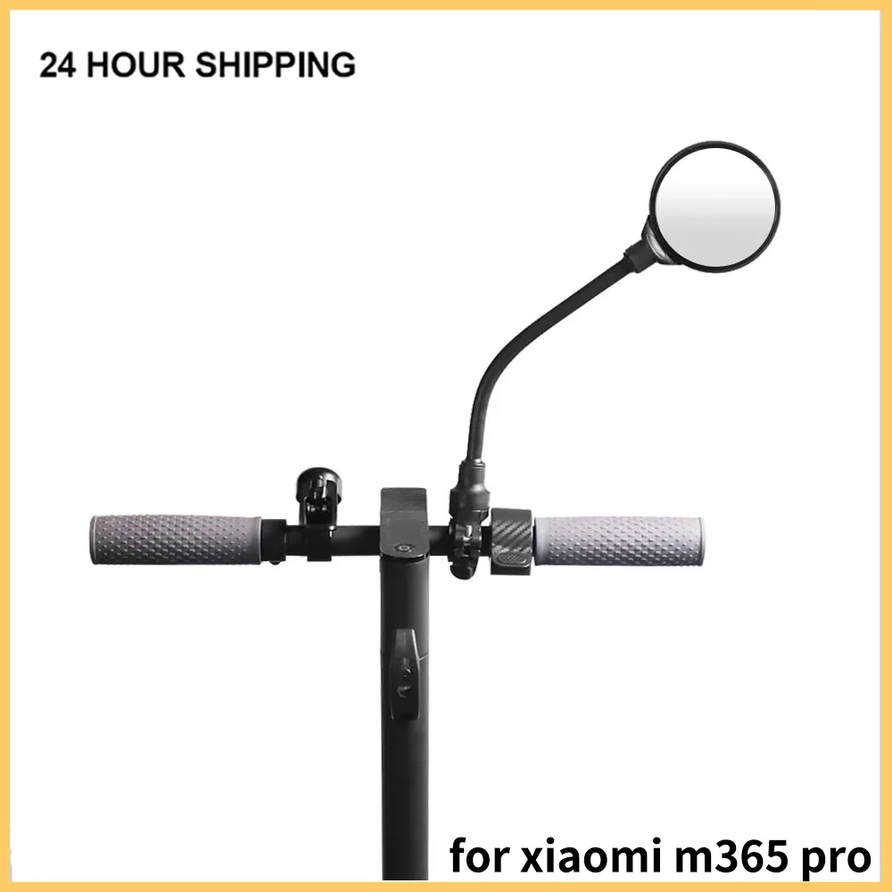 1 Piece Adjustable Scooter Rearview Mirror With Wide Angle Acrylic Convex Safety For Xaomi M365/Pro Electric Scooter Mirror