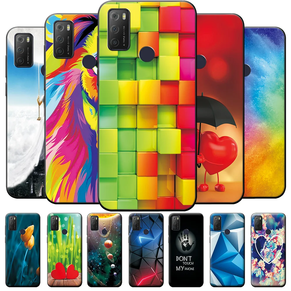 Per Alcatel 1 S 2021 Cover 6025H 6025D Per Alcatel 1 S 2021 Cartoon Cute Animal Silicone Phone Back Bumper Alcatel 1 S 2021