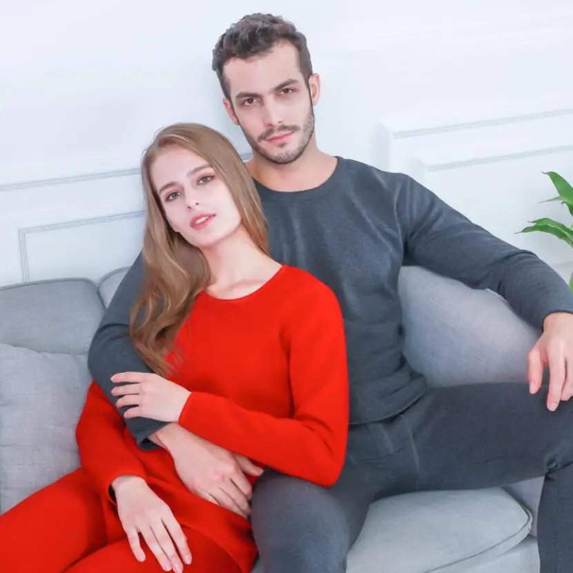 Intimo Invernale Abbigliamento Donna Intimo Donna Completi Bayan Termal Ninjt O Neck Uomo Termico Manica Lunga Pile Thermo Wear Termic