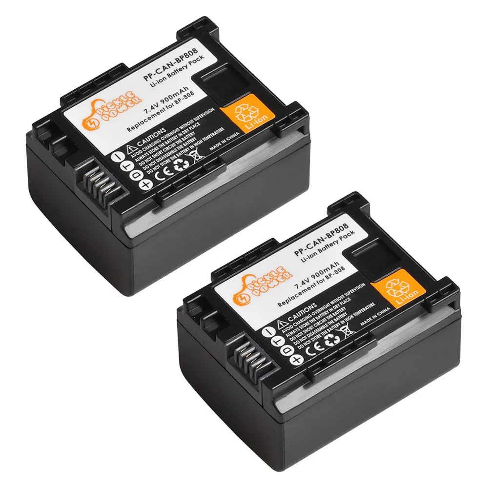 Batteria 900Mah Bp-808 Bp 808 Per Canon Bp-827 Bp 827 Bp-819 Bp-807 Bp-809 Xa10 Hf20 Hf10 Hf100 Hg20