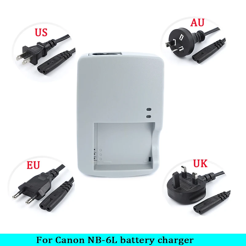 Cb-2Lyt Cb-2Lye Caricabatteria Per Canon Powershot D10,D20,D30,S90,S95,S120,Sd770,Sd980,Sd1200,Sd1300 Fotocamera Nb-6L Nb-6Lh
