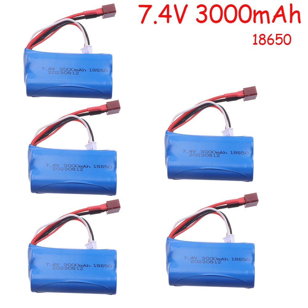 7.4V 3000Mah 18650 20C Batteria Lipo Per Wltoys 10428 /12428/12423 Rc Ricambi Auto 7.4V Batteria Per Wltoys 144001 A959-B A969-B Q46