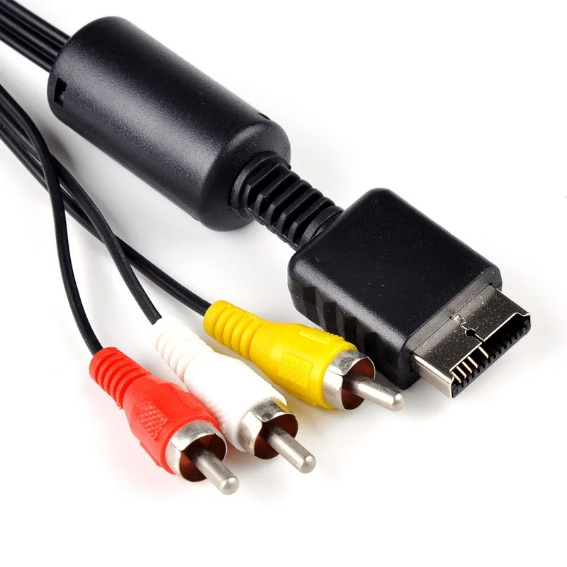 Cavo Tv Rca Av Audio Video Nero Per Playstation Ps2 Ps3