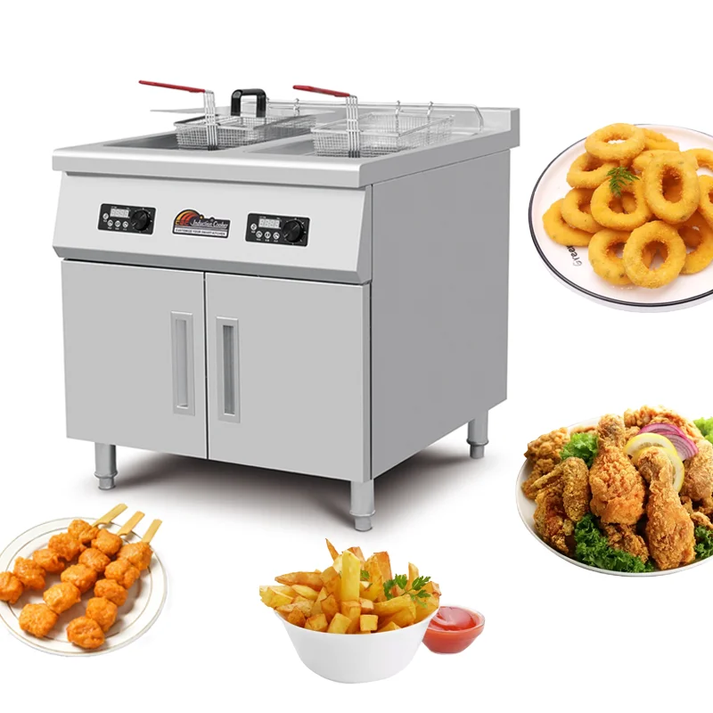 Friggitrice Per Friggitrice Per Ristorante Friggitrice Elettrica Commerciale A Doppio Serbatoio Per Friggitrice Per Pollo Fritto