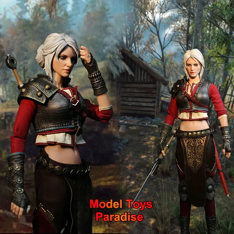 Nove Artigiani J-002 1/6 Donne Soldato The Witcher Lady Of Space And Time Ciri Set Completo 12 Pollici Action Figure Giocattoli Da Collezione