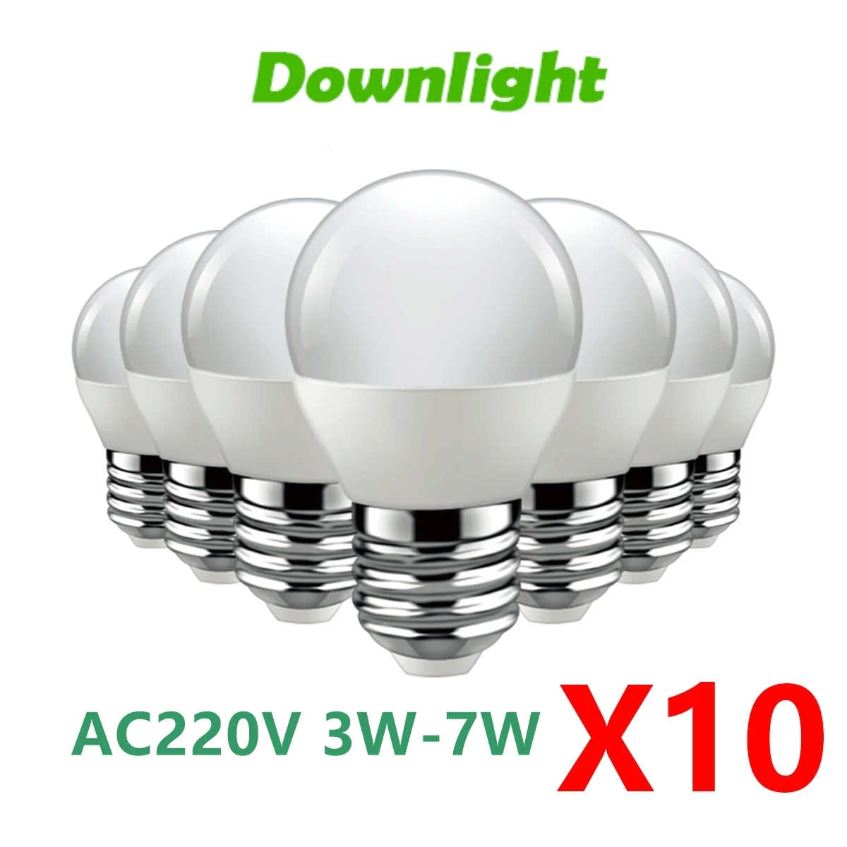 10Pcs Lampadine A Led G45 E27 E14 B22 Ac220V 240V Lampadina Potenza Reale 3W 5W 6W 7W 3W Lampada Soggiorno Casa Led Bombilla