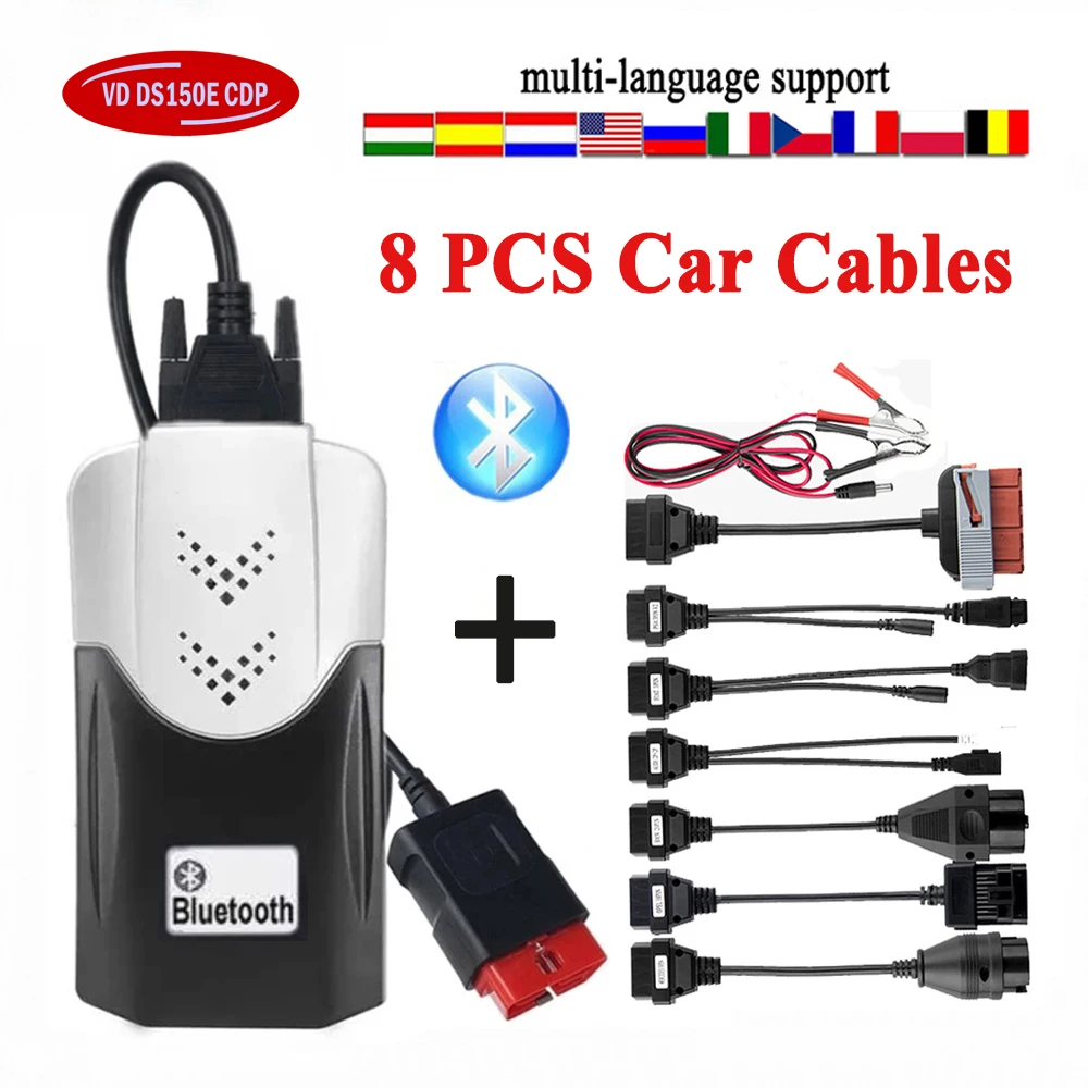 2023 Nuovo Vci Vd Ds150E Cdp Usb Bluetooth Obd Obd2 Auto Camion Strumenti Diagnostici Scanner Per Tnesf Delphis Orpdc 2021.11 Keygen