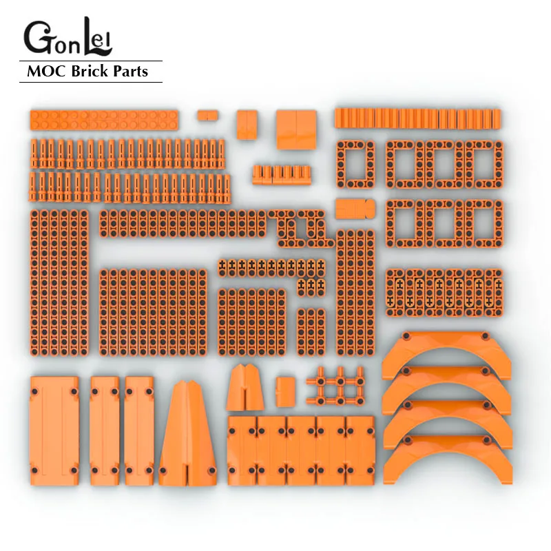 Perno Asse Tecnico Connettore Travi Pannello Carenatura Auto 71709 42545 Parafango Ad Arco Pendenza Piastrelle Curve Mattoni Per 42126 F-150 Raptor