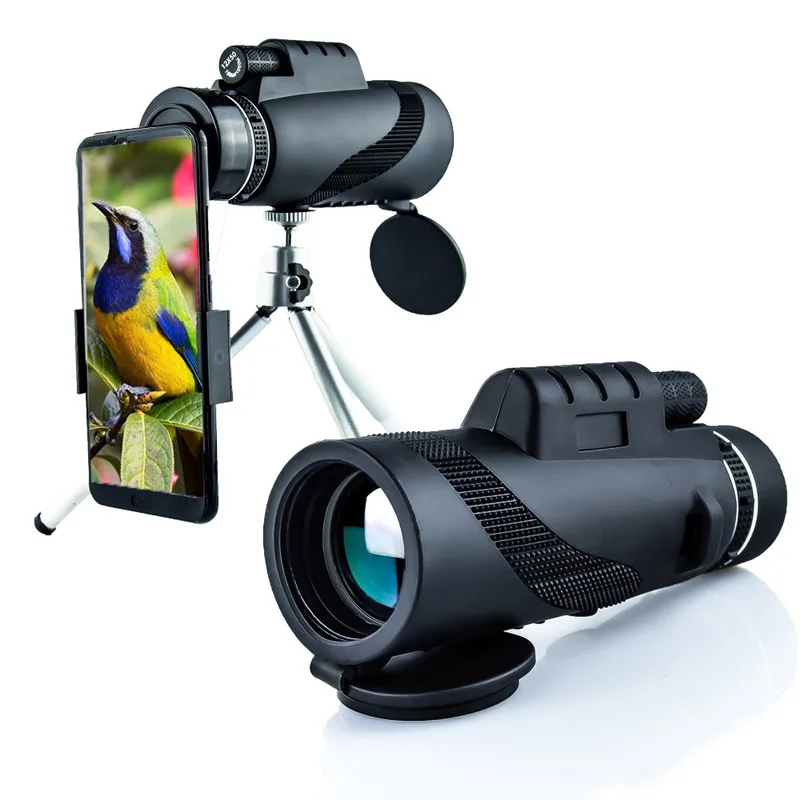 Telescopio Monoculare 40X60 Per Smartphone Potente Zoom Hd Cannocchiale Da Caccia Militare Teleobiettivo Ottico A Lungo Raggio Telescopio