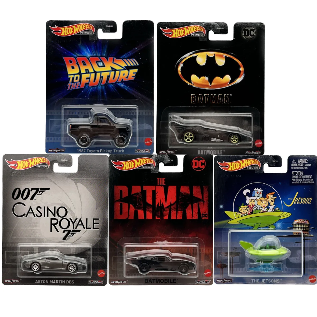 2023 Hot Wheels Retro Entertainment N Case 5 Pezzi Torna Al Futuro 1987 Toyota Pickup Truck 1:64 Premium Metal Diecast Car Toy