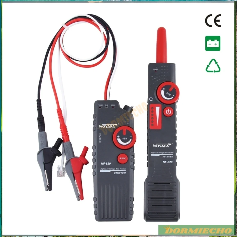 100% Nuovo Nf-820 Tester Per Cavi Ad Alta Bassa Tensione Rj45 Rj11 Localizzatore Di Cavi Bnc Lan Line Finder Tester Per Cavi Sotterraneo