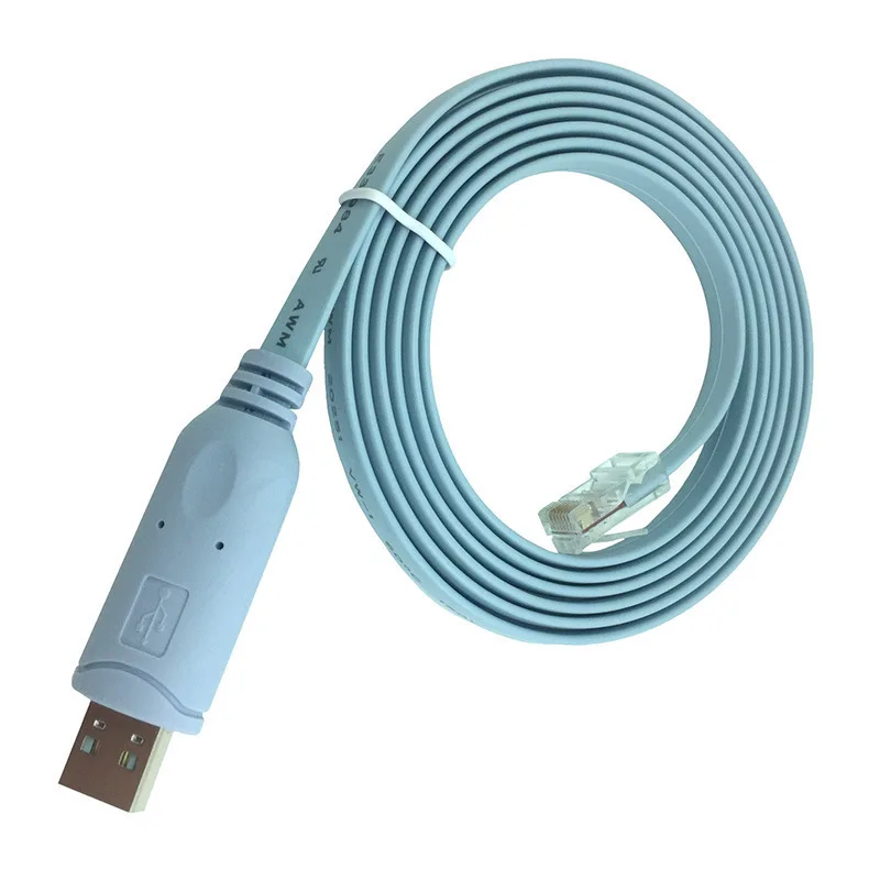 Prolunga Usb Cavo Console Rj45 Da Usb A Chip Rj45 Pl2303 + Cambio Livello Rs232 Per Router Mobile Cisco H3C Hp