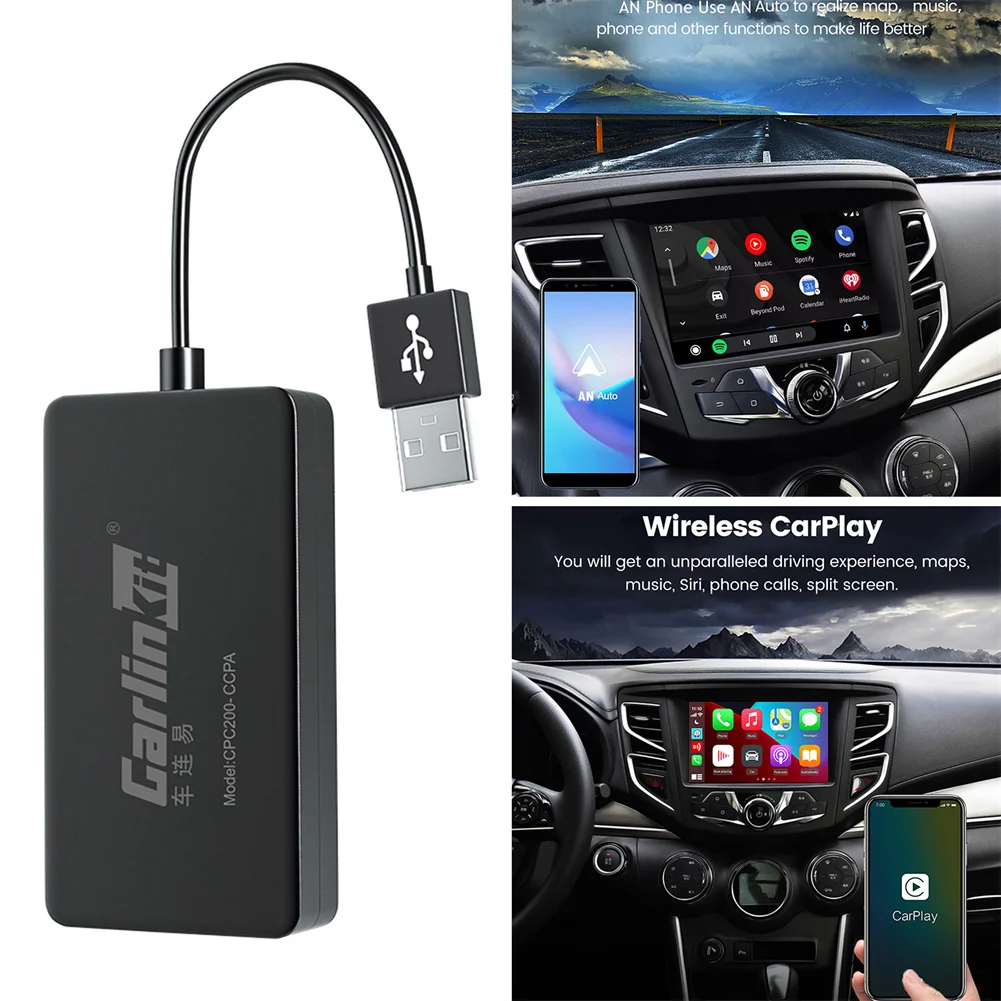 Adattatore Carplay Wireless Originale Dongle Bluetooth Usb Automatico Android Per Iphone Ios Ariplay Android Media Player Radio