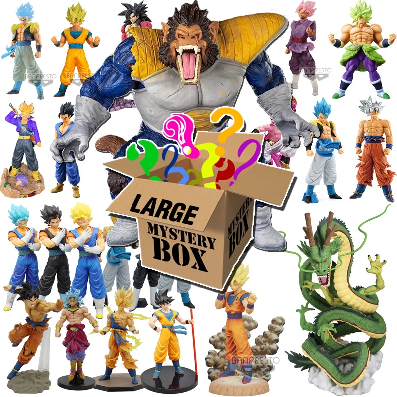 Dragon Ball Z Action Big Figure Più Di 25Cm Super Saiyan Goku Blind Box Vegeta Majin Buu Dragon Ball Gift Mystery Box