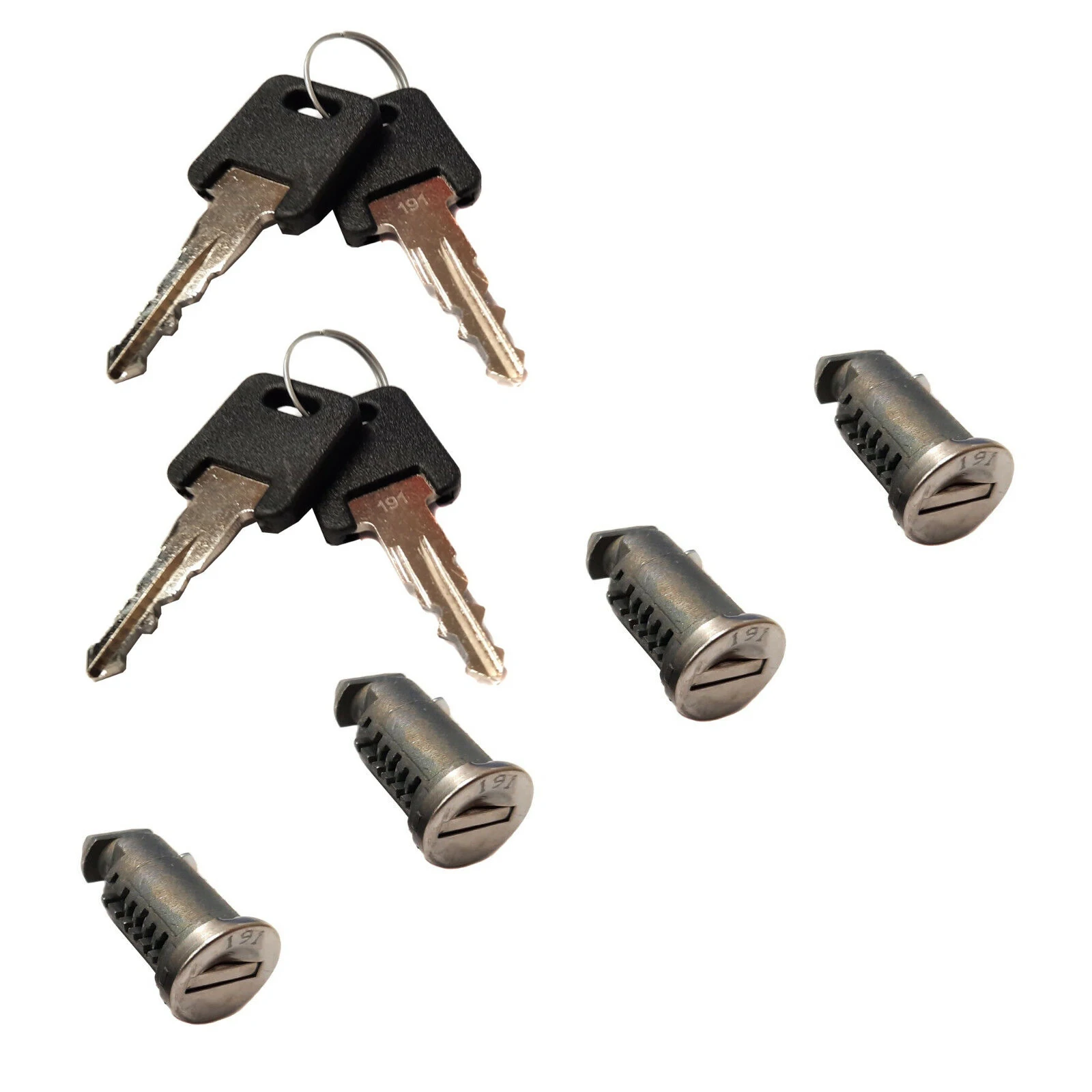 Set Di 4 Serrature A Botte Per Portapacchi Con Barra Sul Tetto E 4 Chiavi Adatte Per Thule, Barre Per Tetto Halfords E Supporti Per Biciclette