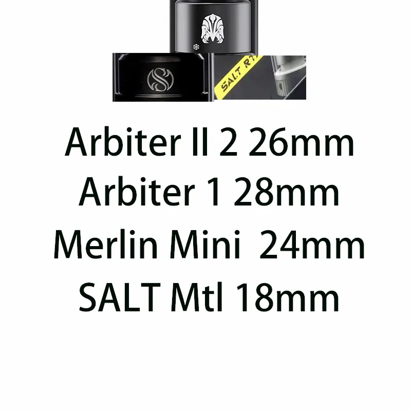 Arbitro Ii 2 V3 Merlin Mini Salt Mtl Solo Djv Kayfun X Zeus V2 Dual X Mesh Pro Dead Rabbit 3 Gear Applicator Accessori