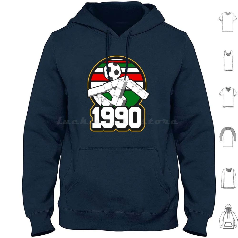 1990 Felpe Con Cappuccio Manica Lunga Italia 90 Italia 1990 Italia Ciao Italia Ciao Copa Mundial De Ful Tbol Calcio Futbol Soccer