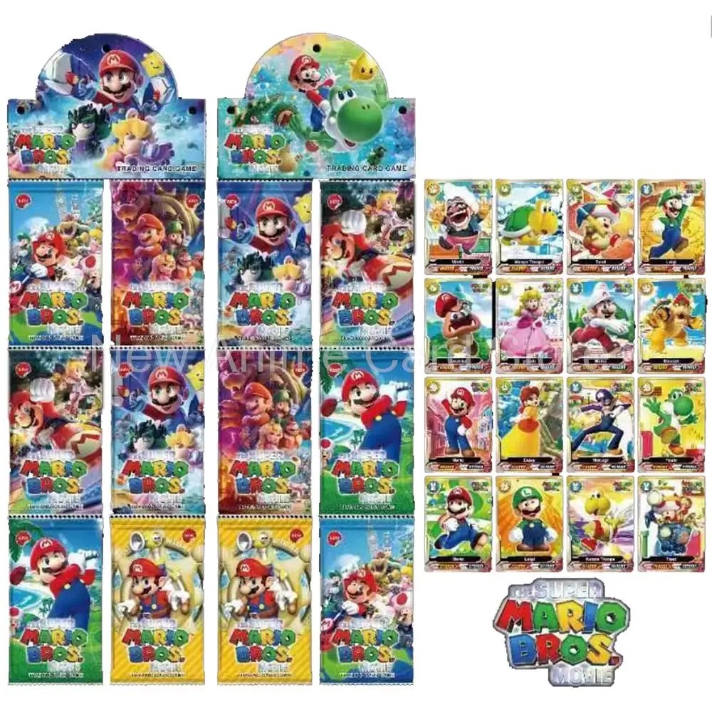 288 Pcs Mario Card Super Mario Bros Classic Arcade Cabinet Game Memory Killing Crystal Limited Quicksand Collection Cards Toys
