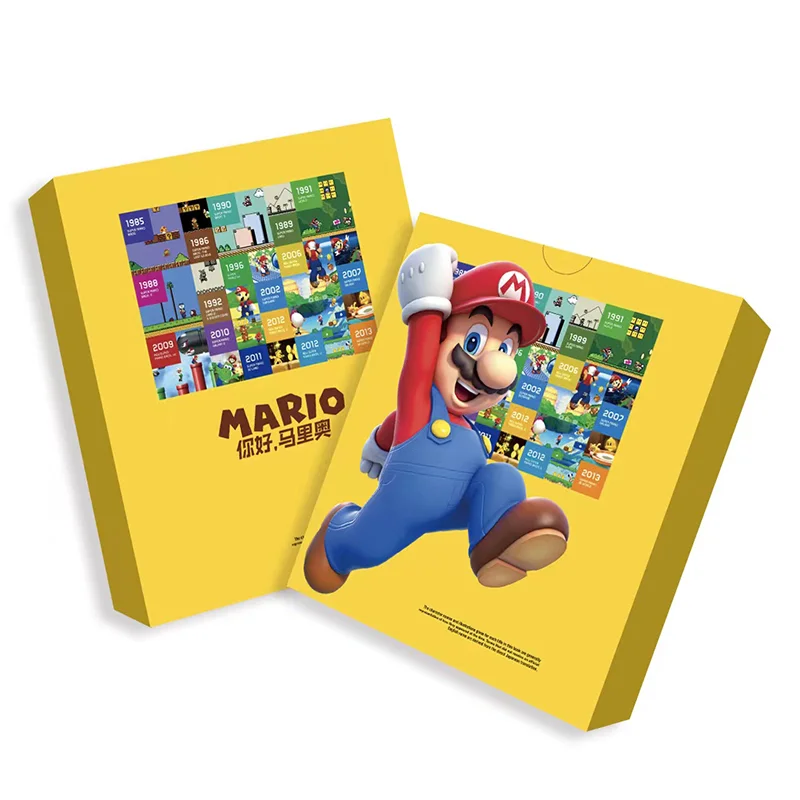 New Mario Card Super Mario Bros Classic Arcade Cabinet Game Memory Killing Crystal Limited Quicksand Collection Cards Toy Gift