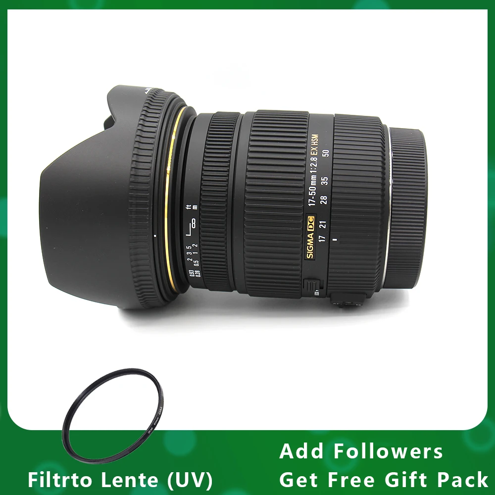 Obiettivo Sigma 17-50Mm F/2.8 Ex Dc Os Hsm Per Montaggio Canon Nikon Mount