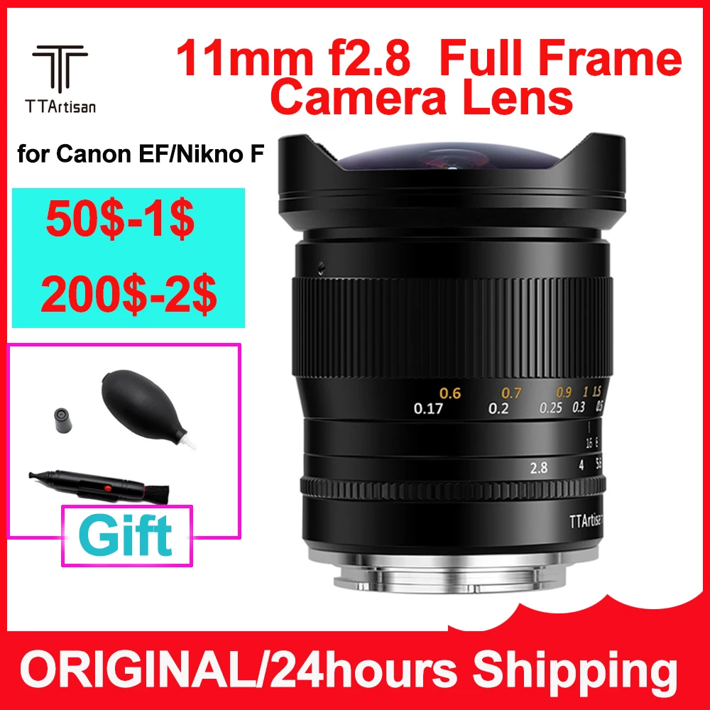 Ttartisan 11Mm F2.8 Obiettivo Per Fotocamera Dslr Full Frame Per Canon Ef Nikon F Mount Camera Mf Accessori Per La Fotografia Professionale