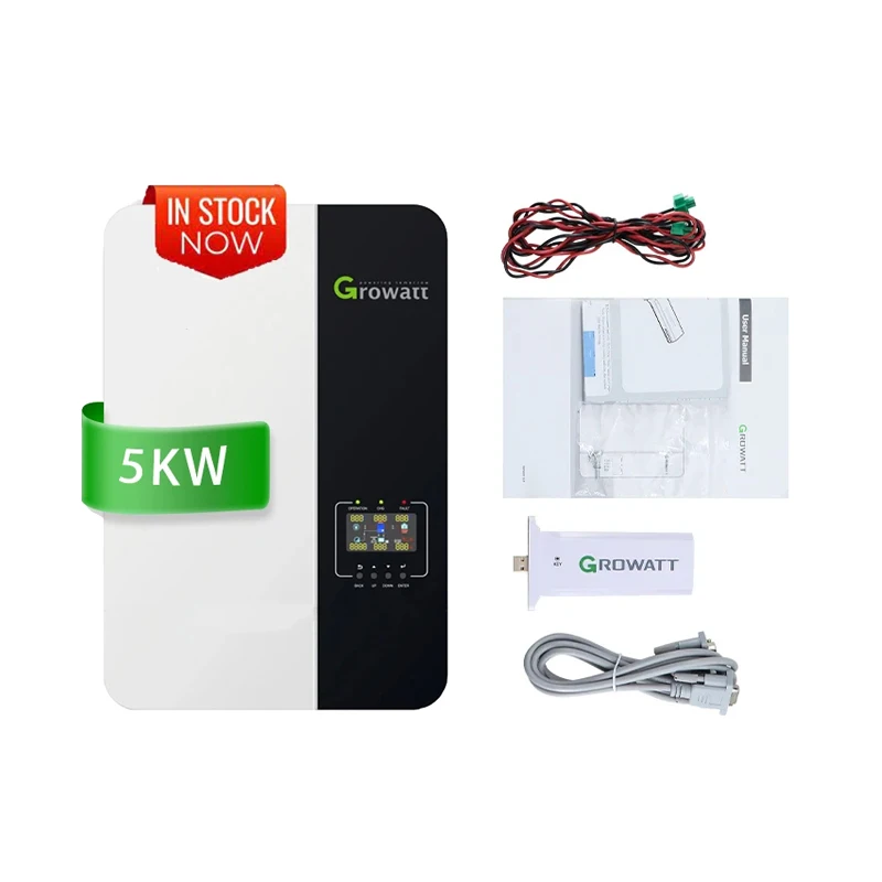 Solaredge Inverter 5000W Growatt Spf 5000 Es Off Grid Solar Inverter 48V Home Solar 5Kw Power Solar Invert