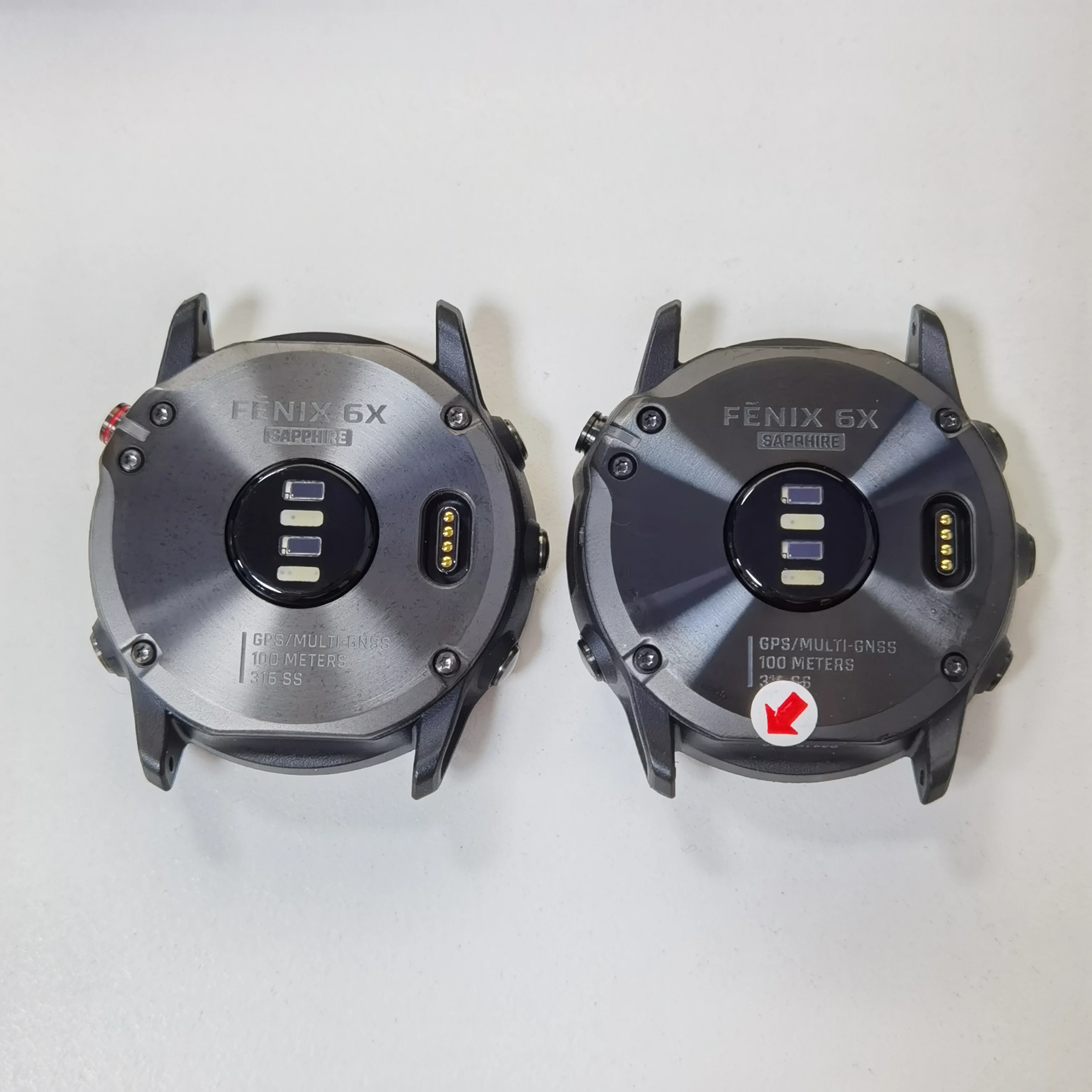 Per Garmin Fenix 6X Sapphire Back Case Parte Di Ricambio Dlc Cover Posteriore Shell