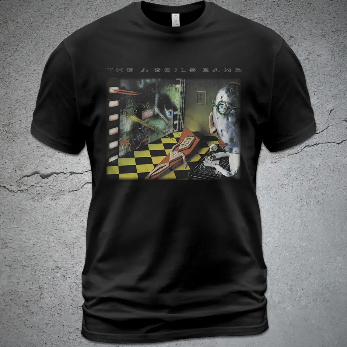 T-Shirt In Cotone The J. Geils Band Freeze Frame Album Tee Peter Wolf Dan Klein