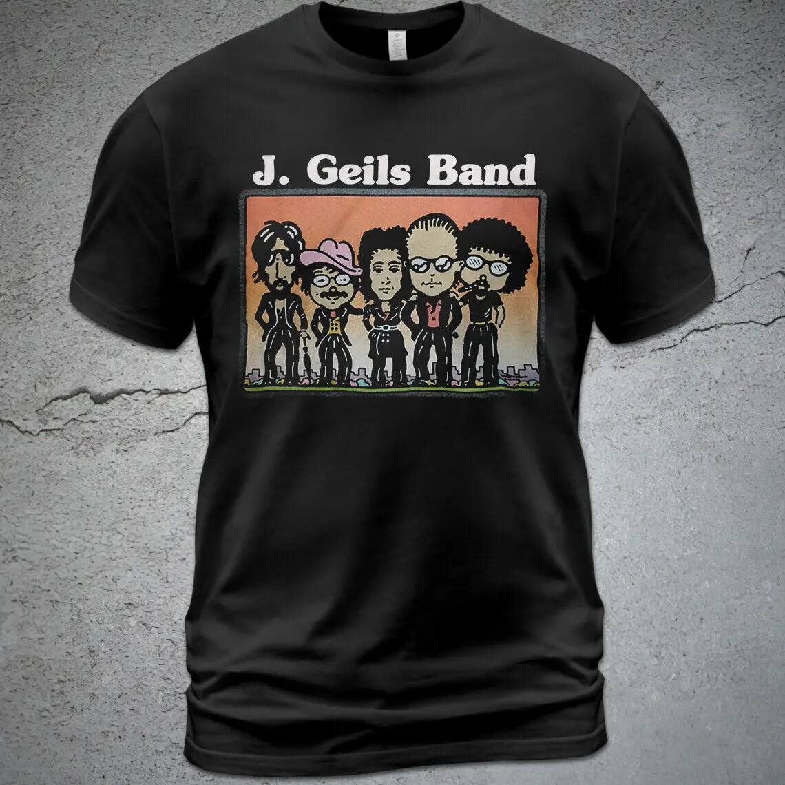 T-Shirt In Cotone The J Geils Band Album Freeze Frame Album Tee J. Geils Peter Wolf