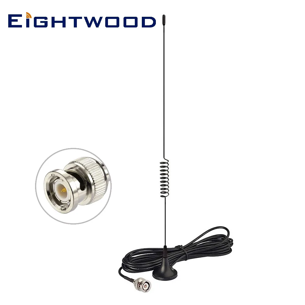 Antenna Scanner Della Polizia Ightwood Vhf Uhf Bnc Base Magnetica Maschio Per Scanner Radio Della Polizia Della Capanna Della Radio Bearcat Whistler