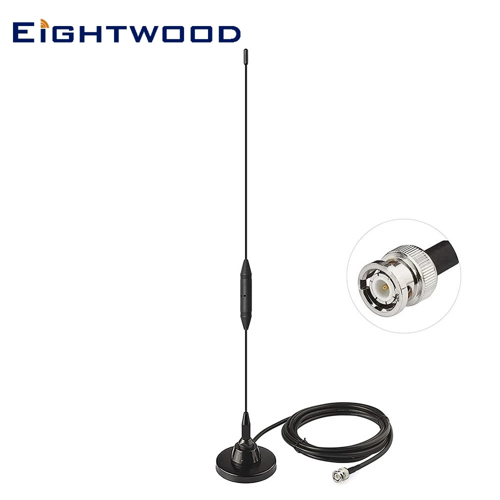Antenna Radio Mobile Ightwood Vhf Uhf Ham Radio Antenna Magnetica Bnc Maschio Per Scanner Della Polizia Della Capanna Della Radio Whistler Del Virgin 