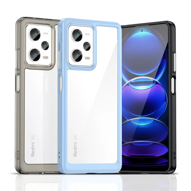 Per Xiaomi Redmi Note 12 Pro Plus Custodia Xiaomi Redmi Note 12 Pro Plus Cover Cover Posteriore Rigida In Tpu Antiurto Redmi Note 12 Pro Plus