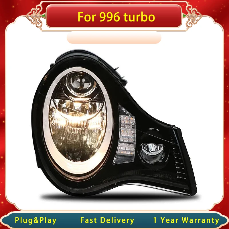 Faro Anteriore Per Auto Per Porsche 911 996 Turbo Upgrade Nuovo Design Drl Lampada Di Segnalazione Dinamica Gruppo Faro Anteriore