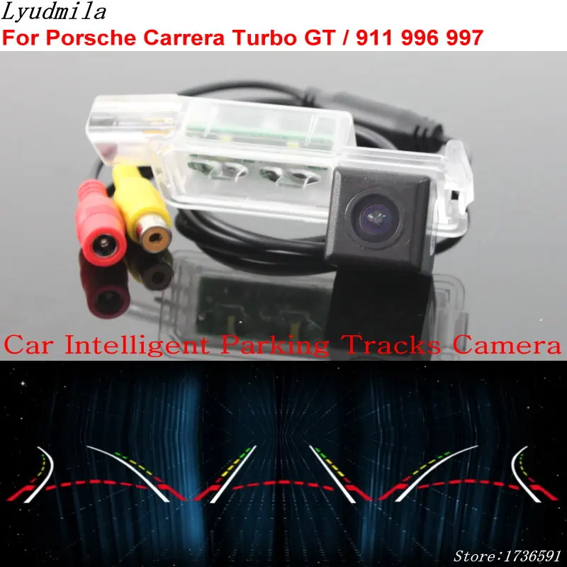 Lyudmila Car Intelligent Parking Track Camera Per Porsche Carrera Turbo Gt/ 911 996 997 Car Back Up Reverse Rear View Camera