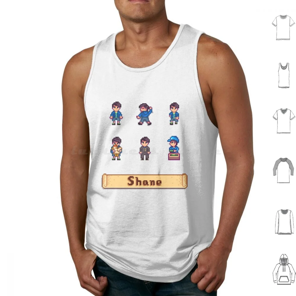 Stardew Valley Sprites-Canotte Con Stampa Cotton Stardew Valley Stardew Valley Videogioco Game Pc Switch Gaming Gamer